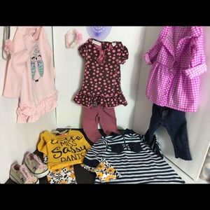 Lot of 14 Gymboree Gap Old Navy Baby Girl Clothes